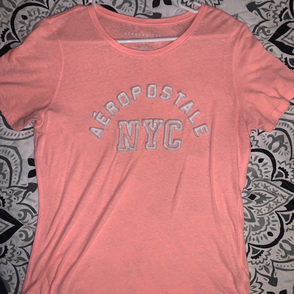 Peach colored Aeropostale shirt